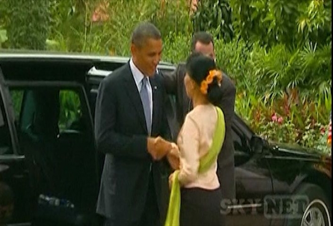 Historic visit to Myanmar by US President