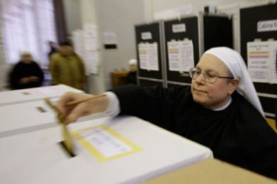 Polls Open For Final Day Of Voting In Italian Elections