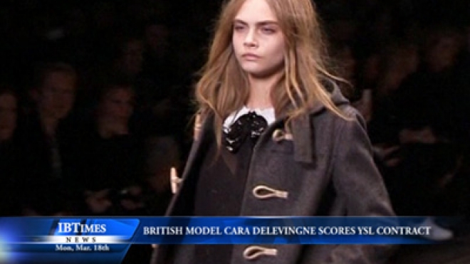 British Model Cara Delevingne Scores YSL Contract