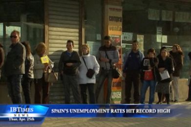 Spain Unemployment Rate Hits Record High