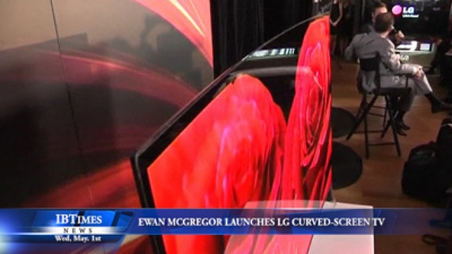 Ewan McGregor Launches The Curved Screen TV In Australia