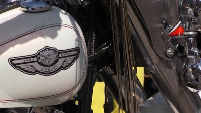 Harley-Davidsons Roll Into Rome For Anniversary