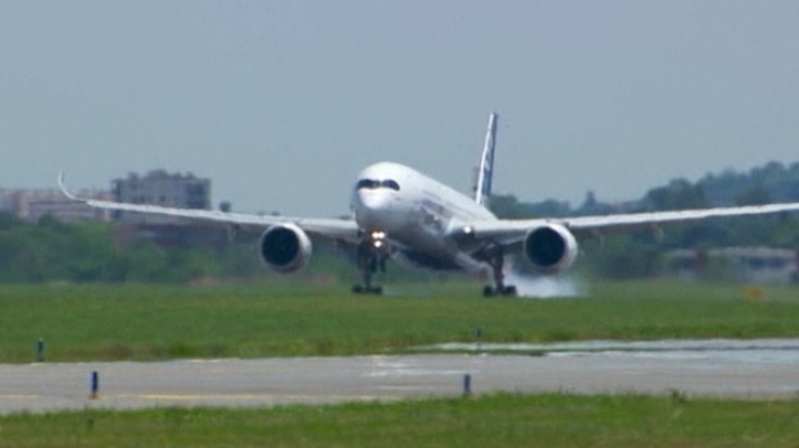 Airbus A350 Aircraft Lands After Maiden Flight