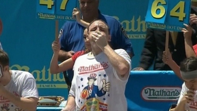 Hot-dog Eating World Record Broken in New York