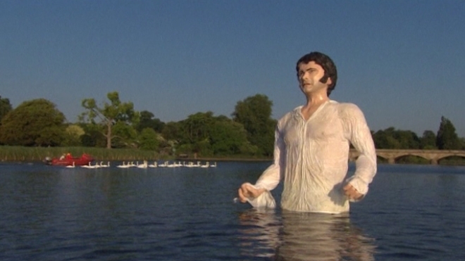 Larger-Than-Life Mr Darcy Emerges From The Serpentine