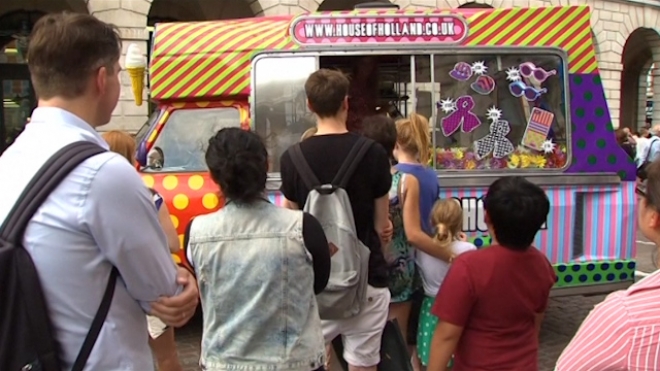 Designer Henry Holland Sets Up Shop In Ice Cream Van