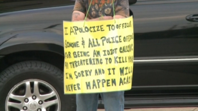 Judge Orders Man To Carry Idiot Sign As His Sentence