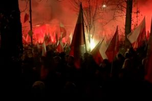 Firecrackers Thrown Outside Russian Embassy In Warsaw