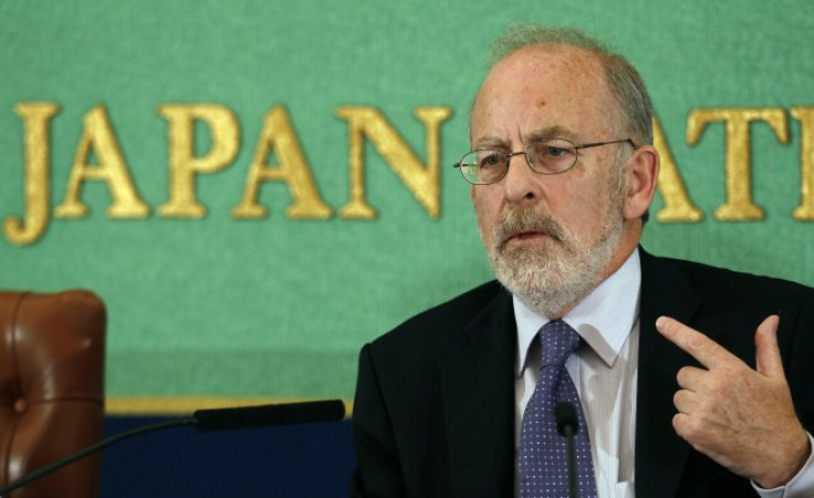 Ireland's Central Bank Governor Patrick Honohan speaks at a news conference in Tokyo