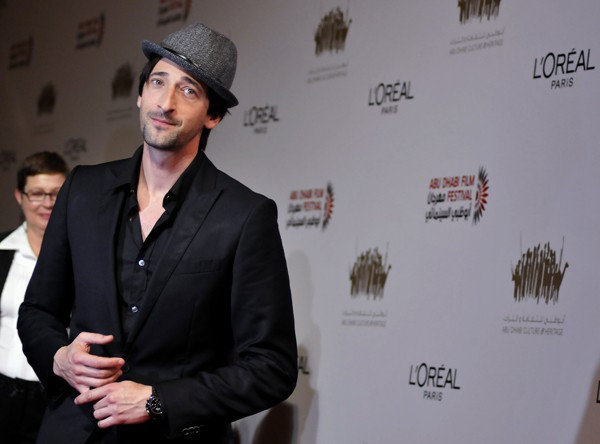 U.S. actor Adrien Brody arrives for the opening ceremony of the Abu Dhabi Film Festival at Emirates Palace U.S. actor Adrien Brody arrives for the opening ceremony of the Abu Dhabi Film Festival at Emirates Palace