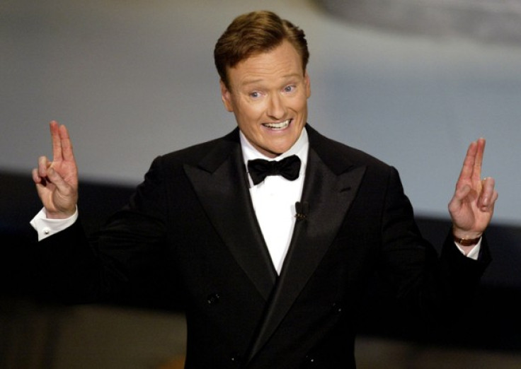 Talk show host Conan O'Brien hosts the 54th annual Emmy Awards in Los Angeles September 22, 2002