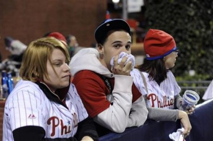 Disappointed Philadelphia Phillies fans
