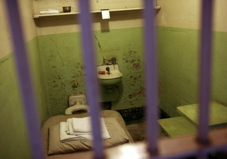 A prison cell along cell block &quot;B&quot; is shown at Alcatraz Island in San Francisco Bay in San Francisco, California