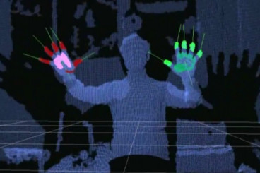 The graphic user interface (GUI) created by MIT engineer Garratt Gallagher shown here, is similar to the one seen in the Hollywood movie The Minority Report starring Tom Cruise. The graphic user interface (GUI) created by MIT engineer Garratt Gallagher shown here, is similar to the one seen in the Hollywood movie The Minority Report starring Tom Cruise.