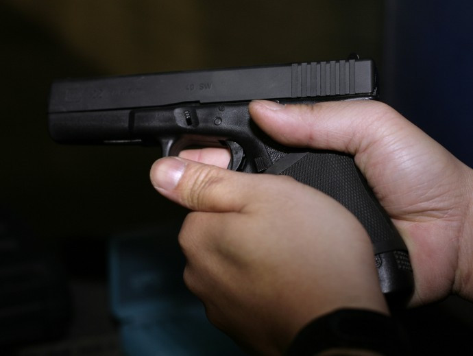 The Glock 9 mm pistol