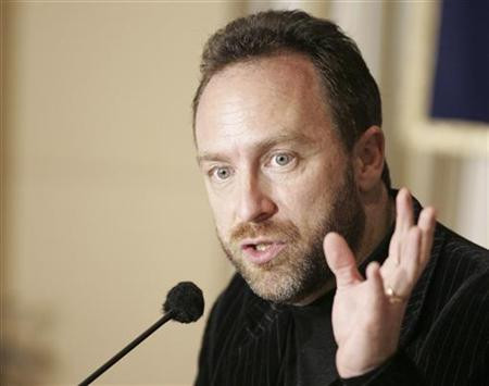 Wikipedia founder and Chairman of Wikia.com Jimmy Wales speaks during a news conference in Tokyo Wikipedia founder and Chairman of Wikia.com Jimmy Wales speaks during a news conference in Tokyo
