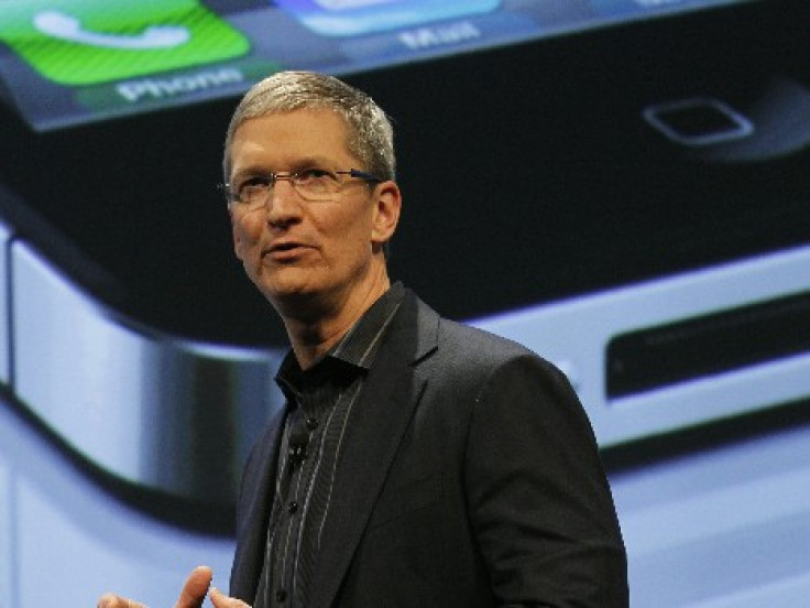 Chief Operating Officer of Apple, Tim Cook speaks during Verizon's iPhone 4 launch event in New York January 11, 2011
