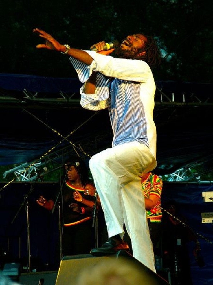 Buju Banton performing a song