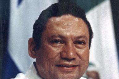 File photo of Panamanian strongman Manuel Noriega taking part in a conference in Panama City