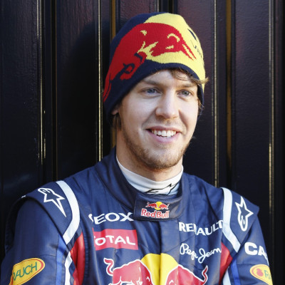Red Bull Formula One driver Sebastian Vettel of Germany poses for the media in Valencia.