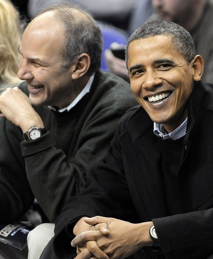 The president attends a basketball game