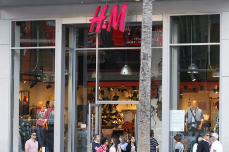 An H&M clothing store is pictured in Hollywood