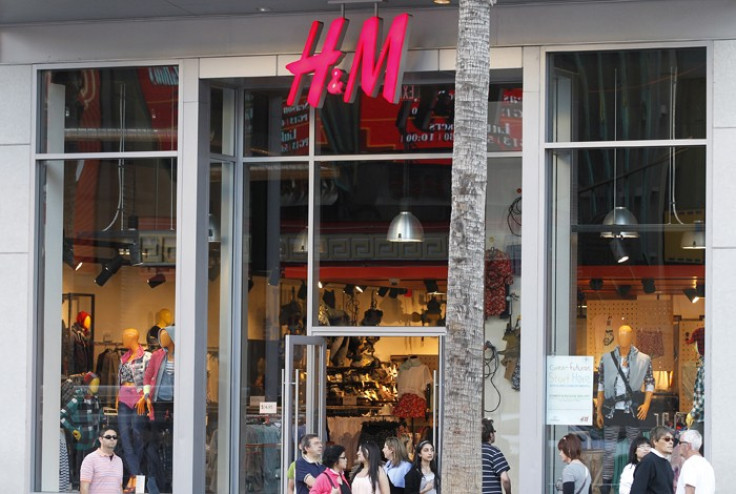 An H&M clothing store is pictured in Hollywood