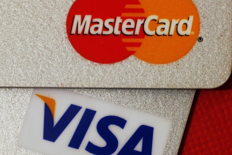 MasterCard and VISA credit cards are seen in this illustrative photograph taken in Hong Kong December 8, 2010.