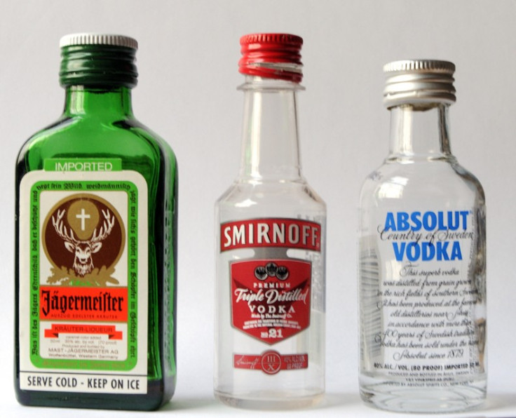 Mini liquor bottles