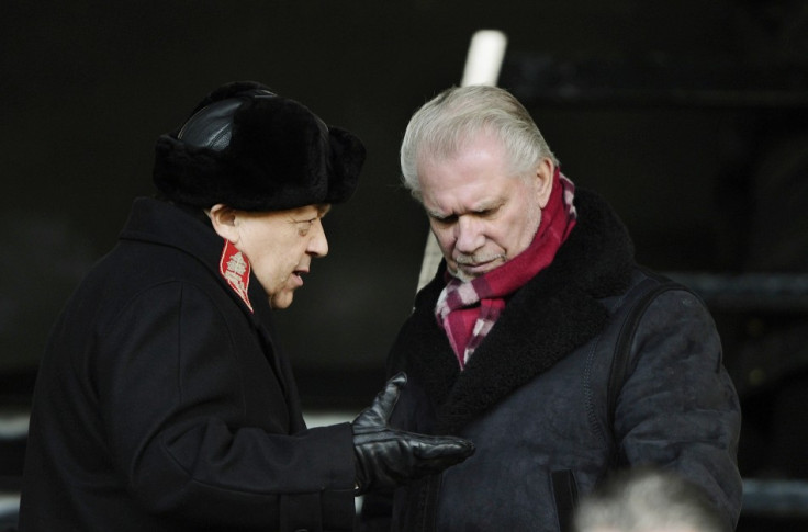 The brawl was an unwelcome distraction for Sullivan (L) and Gold (R) after West Ham's relegation on Sunday